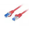 LANBERG PATCHCORD S/FTP CAT.6A 0.5M ROT LSZH