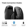Maus Keychron M6 Rechtshändig Universal — Optisch, RF Wireless + Bluetooth + USB-C, 30000 DPI, Schwarz
