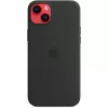 Apple iPhone 14 Plus Silikon Case mit MagSafe – Midnight