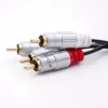 Audiokabel Qoltec 52338 2m 2xRCA Schwarz