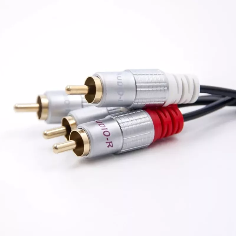 Audiokabel Qoltec 52338 2m 2xRCA Schwarz