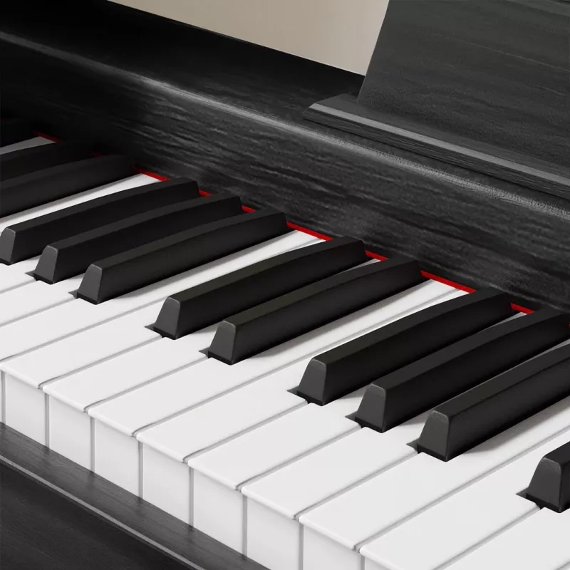 Digitalpiano Kruger & Matz KMDP-45-BK — 88-Tasten gewichtete Tastatur, mattschwarz