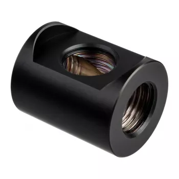 Fitting EKWB EK-Quantum Torque Splitter 3F T – Messing, Schwarz, Höhe 28 mm