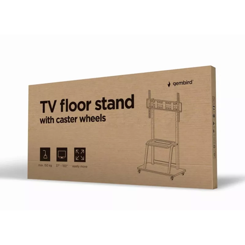 Gembird TVS-100F-01 Bodenständer für Displays 2,54 m (100) Schwarz
