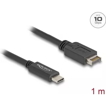 DeLOCK USB-Kabel USB-Typ-E Key A 20-polig Stecker auf USB-Typ-C Stecker 1 m