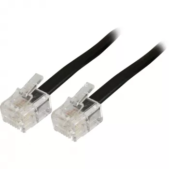 Modulares Telefonkabel Goobay 50318 RJ-11 RJ-11 6 m schwarz
