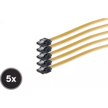 Internes Serial-ATA-Kabel ShiverPeaks SCO 78246-0.5-Y5 50 cm gerade Metallfeder