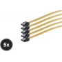 Internes Serial-ATA-Kabel ShiverPeaks SCO 78246-0.5-Y5 50 cm gerade Metallfeder