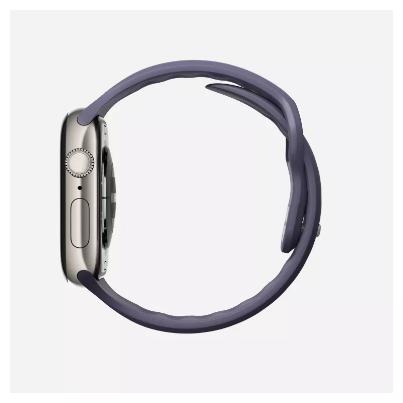 Band Nomad Tempo Band Lila Gummi, kompatibel mit Smartwatch, 18 mm Breite, Handgelenk 135–175 mm