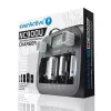 Batterieladegerät everActive NC-900U Universal DC — lädt AA, AAA, C, D, 9V, bis zu 6 Zellen, schwarz