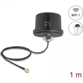 WLAN-Antenne DELOCK 81468 RP-SMA-Anschluss 3,1–3,5 dBi omnidirektional