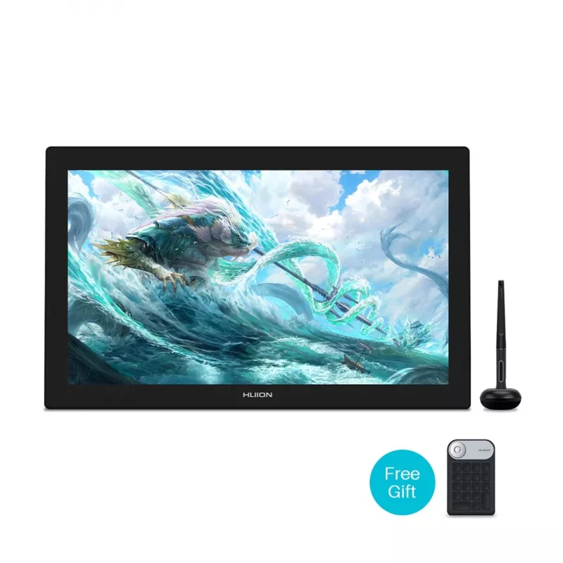 Grafiktablett HUION Kamvas Pro 24 4K GT2401 — 23,8 Zoll QLED 3840×2160, 16:9, 8192 Druckstufen