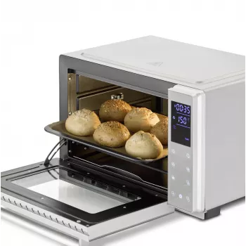 Kompaktbackofen Caso Bake & Style 26 Touch 1500 W Silber – Mini-Backofen für die Arbeitsplatte, 26 cm Nutzbreite