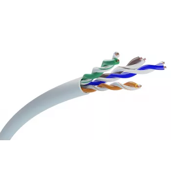 Netzwerkkabel Extralink Twisted pair CAT5E UTP (U/UTP) V2 100 m Grau