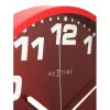 NeXtime Uhr 3053ro Dash Red, Ø35 cm, Wand, Rot/Silber