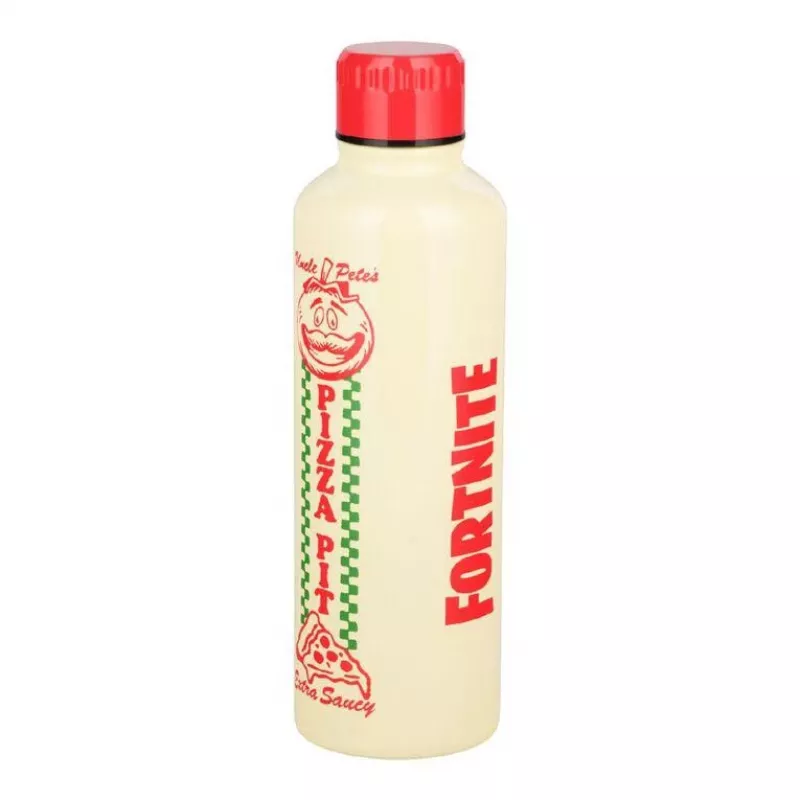 Sport-Trinkflasche Paladone Fortnite Metal PP14736FO 500 ml, Metallfinish, Schraubverschluss