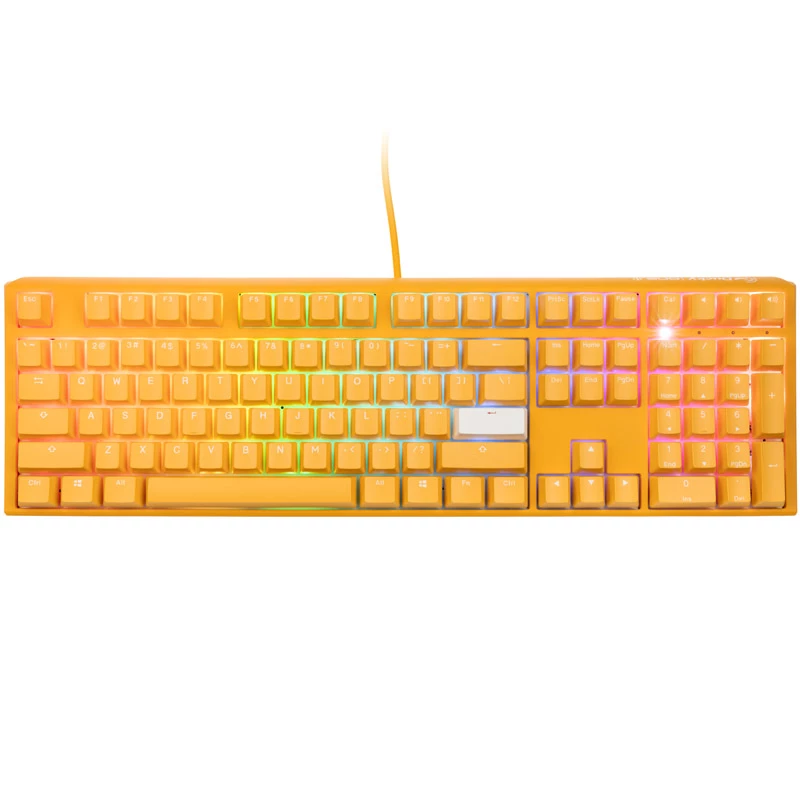 Ducky One 3 Tastatur, Gaming, USB, QWERTY, Englisch, Gelb