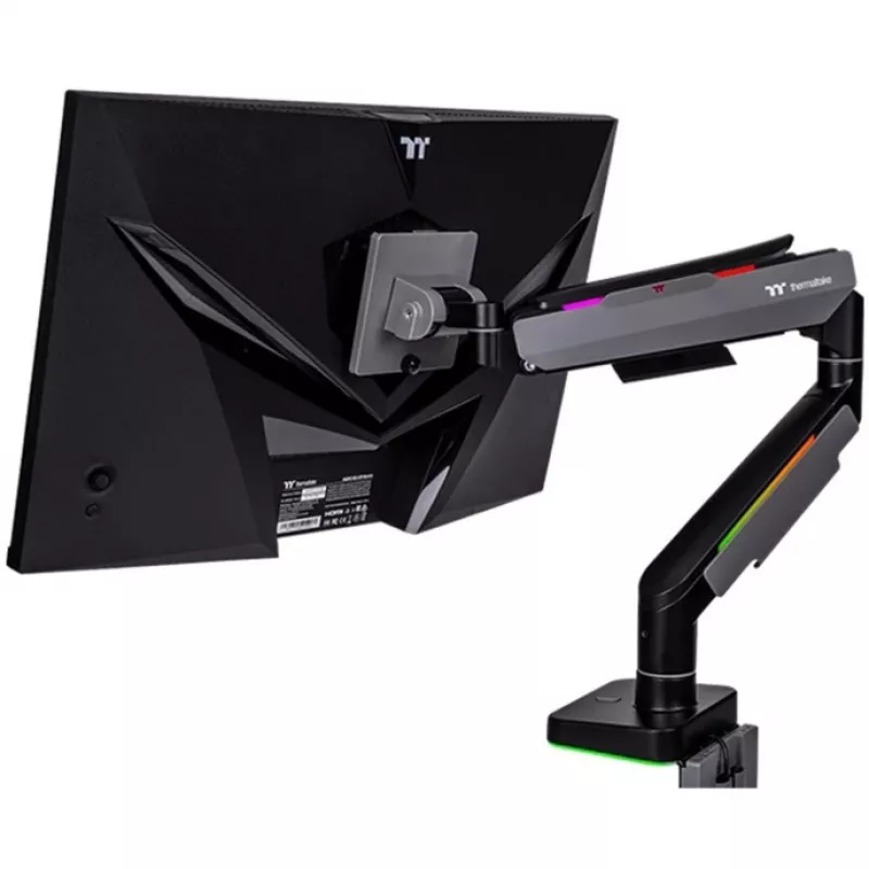 Thermaltake GEA-MSR-SMSBLK-01 Monitorhalterung 124,5 cm 49 Zoll Tisch Schwarz Grau