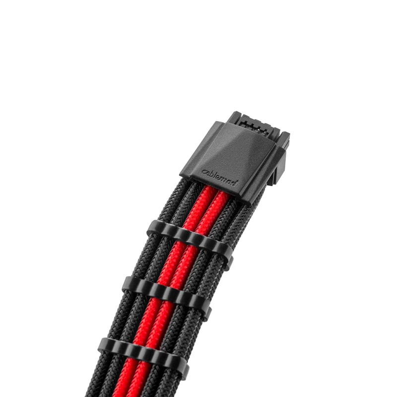 CableMod PRO ModMesh 12VHPWR auf 3x PCIe-Kabel - 45 cm, schwarz/rot