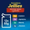 Purina Felix Sensations Mix Nassfutter für Katzen, 12 x 85 g, Pute, Makrele, Lamm, Hering