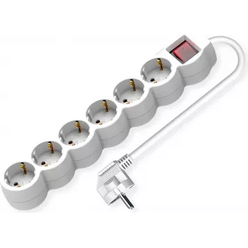 Power Extension VALUE 19.99.0956 3m 6 AC Outlets Indoor White