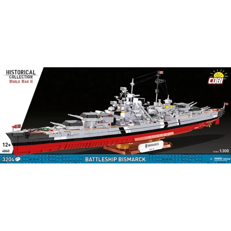 Bausatz Cobi Schlachtschiff Bismarck Modell mit 3204 Teilen - Cobi CO BI-4860