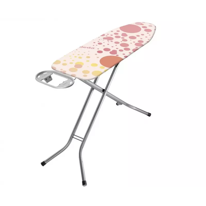 Full-Size-Bügelbrett Vileda 4023103218932 — großflächig, Edelstahlbeine, Bügelfläche 1200×380 mm, Höhe 75–96 cm, klappbar, Bügeleisenhalter