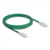 DeLOCK Netzwerkkabel RJ45 Cat.6A Stecker auf Stecker 3m grün
