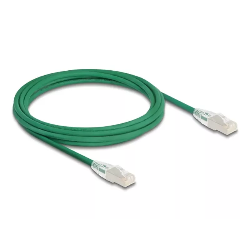 DeLOCK Netzwerkkabel RJ45 Cat.6A Stecker auf Stecker 3m grün