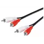 Microconnect AUDCC05 Audiokabel 0,5 m 2 x RCA Schwarz