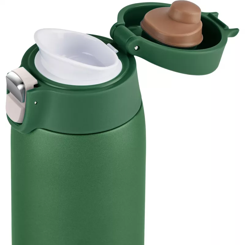 Reisebecher EMSA N2151900, dunkelgrün, 0,4 L, Klappdeckel