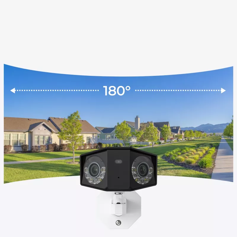 IP-Überwachungskamera Reolink DUO Series P750 Außen-Bullet 16 MP 7680×2160 CMOS 1/2,7 Zoll 2,8 mm 180°×55° PoE IP67 integriertes Licht Mikrofon Lautsprecher