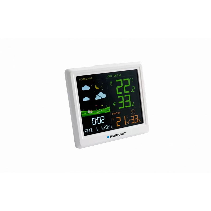 Wetterstation BLAUPUNKT WS25WH – Innen-/Außenmessungen, Funksensoren