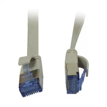 Patchkabel RJ45 - CAT6A 500 MHz - 1,5 m - Grau - U/FTP - Flach - AWG32 - Synergy 21