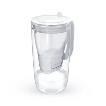 Wasserfilter-Karaffe BRITA Glass+1 Maxtra Pro grau, 2,4 L Gesamt / 1,5 L gefiltert, Maxtra Pro PP Filter