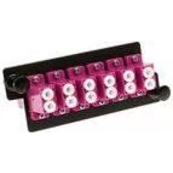 Glasfaser-Adapterplatte ACT FA2155 — 6x LC Duplex, 12 Fasern, OM4
