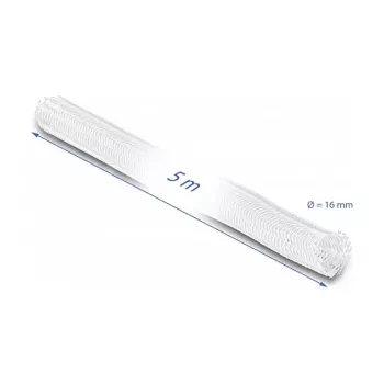 Geflechtschlauch DeLOCK 20809 5 m x 16 mm weiß
