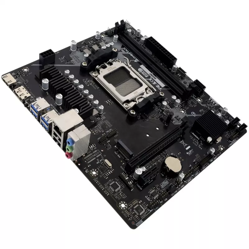 Motherboard BIOSTAR B650MT Micro ATX, AMD B650, Socket AM5, DDR5, 2x DIMM, 96GB, 1x M.2, 4x SATA III, Gigabit LAN