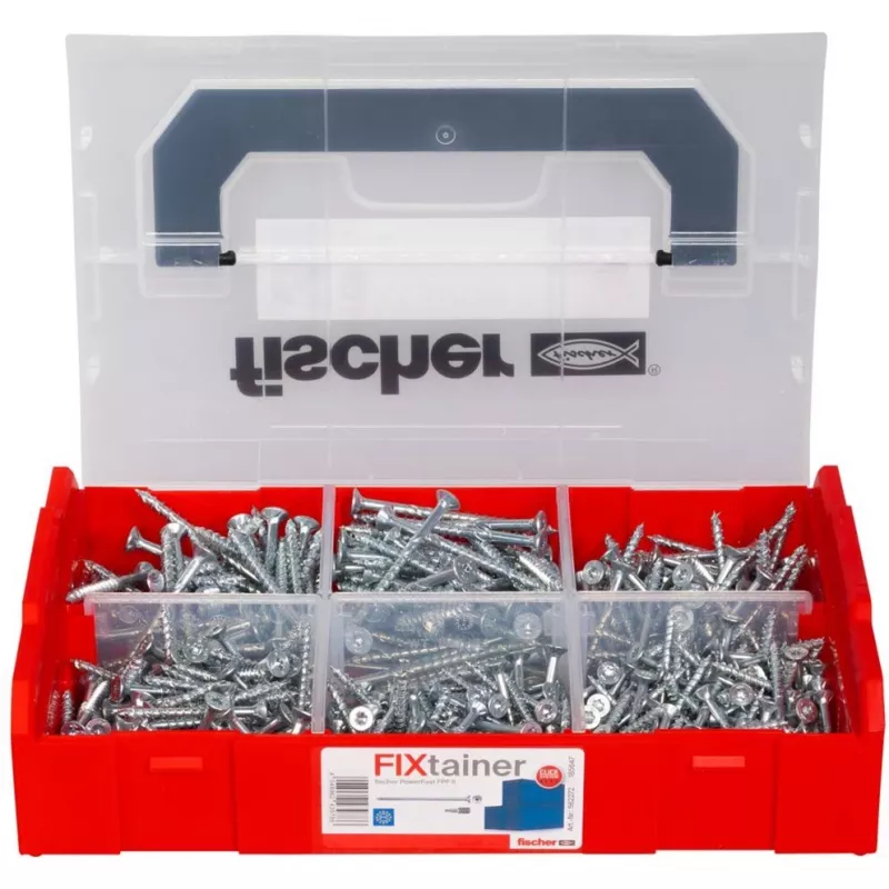 fischer FixTainer PowerFast II TX TG 562272 Spanplattenschrauben-Sortiment Stahl galvanisch verzinkt (562272)