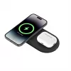 Belkin WIZ021VFBK – 2-in-1 kabellose Ladestation mit Qi2-Technologie 15 W, Schwarz