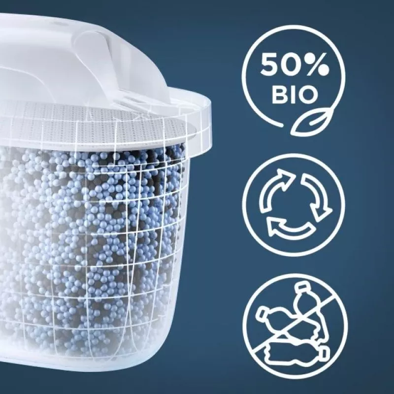 BRITA Wasserfilterkanne Style Essential Graphit mit 4 MAXTRA Pro Filtern, 2,4 L Tank, 1,4 L gefiltert