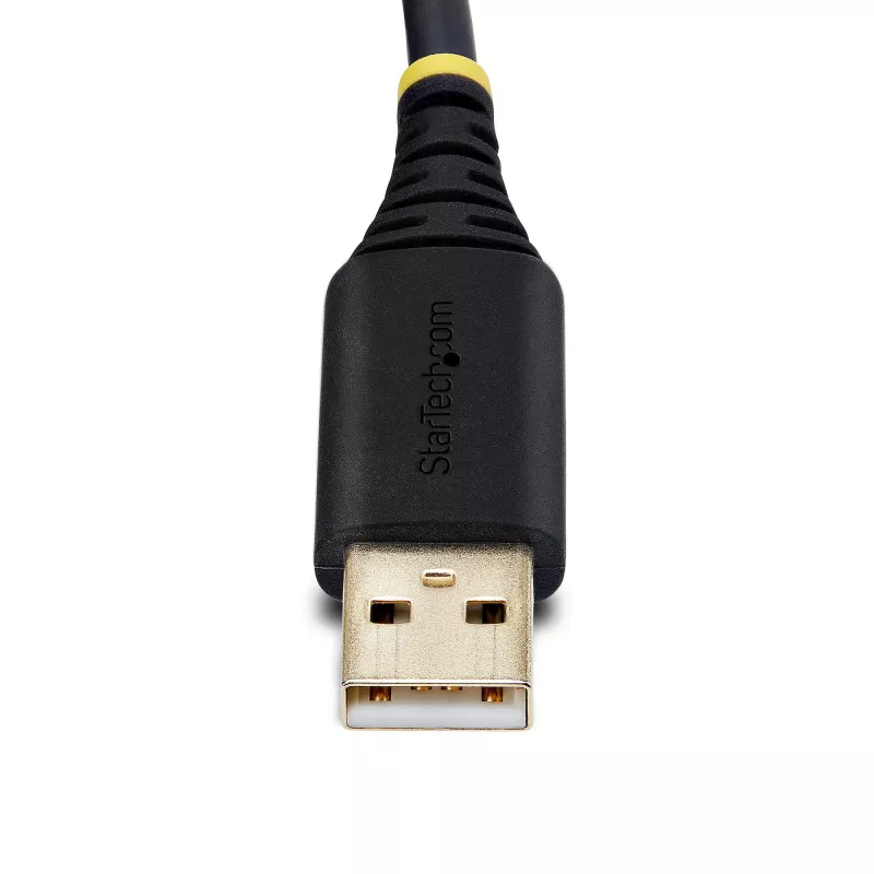 StarTech.com 2ft (60cm) 2-Port USB zu Seriell Adapterkabel, austauschbare DB9 Schrauben/Muttern, COM-Erhaltung, USB-A auf DB9 RS232, FTDI, Level-4 ESD-Schutz, Windows/macOS/ChromeOS/Linux – Robuste TPE-Konstruktion