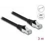 Netzwerkkabel DeLOCK RJ45 Cat.6A S/FTP 3m Schwarz