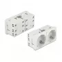 Steckdose CEE 7/3 DELOCK Easy 45 — 250 V, 16 A, 4000 W, weiß, ABS/PC, 90×45×40 mm