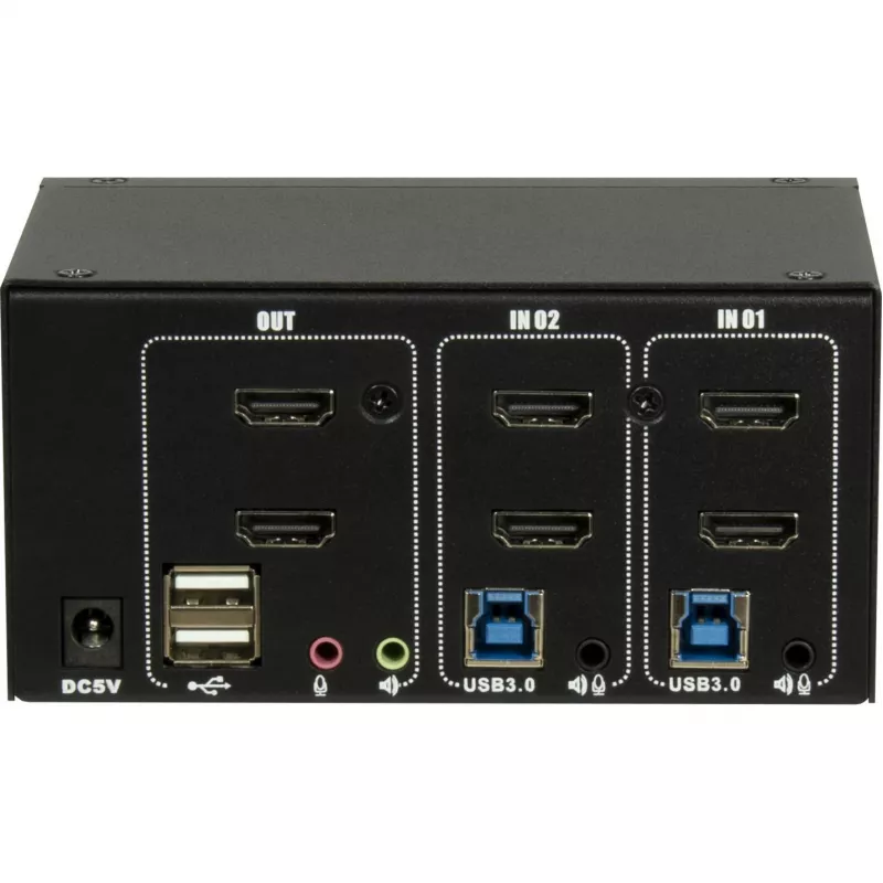 KVM-Switch Inter-Tech IPC AS-22HUS 2 Ports USB