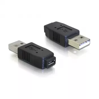 Adapter USB micro-A+B Buchse auf USB 2.0 A Stecker DeLOCK 65029