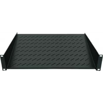 Intellinet 19 Zoll Kragarm-Fachboden, 1HE, 2-Punkt-Frontmontage, 150 mm Tiefe, max. 25 kg, Schwarz, drei Jahre Garantie