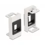 Keystone-Halter DeLOCK Easy 45 Module 22,5 x 45 mm weiß schwarz