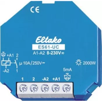 ELTAKO Stromstoßschalter ES61-8..230VUC Unterputz-Installation 8-230V 2000W ES61-UC (61100501)