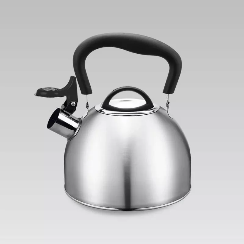 Wasserkocher Maestro MR-1336 1,8 L, Edelstahlgehäuse, schwarzer kühler Griff